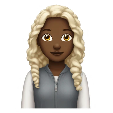 An  girl named sienna who is white  sticker