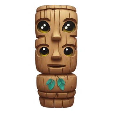 cute totem pole sticker