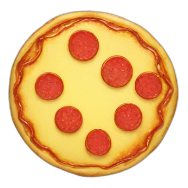 Pancake pizza sticker