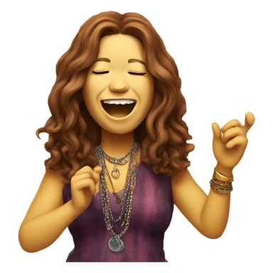 Janis joplin singing high sticker