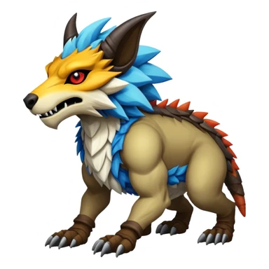 Fionbri-Wickerbeast-Protogen-Vernid-hybrid sticker