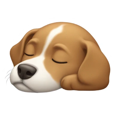 dog sleeping sticker