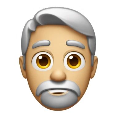 Bewildered face (as a normal Apple emoji) sticker