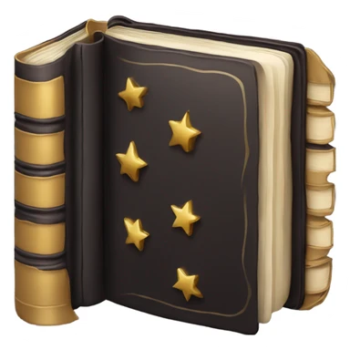 luxury dark book sticker