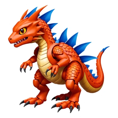 Veemon-Guilmon-Wargreymon-Protogen-Pokémon-Digimon-Fakémon-fusion-hybrid-creature sticker