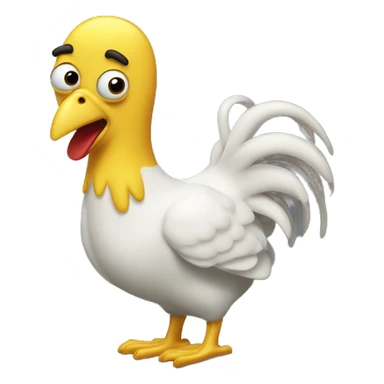 Bob l'éponge qui mange du poulet sticker