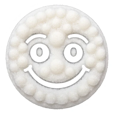 Smiley face with a pile of salt  sticker