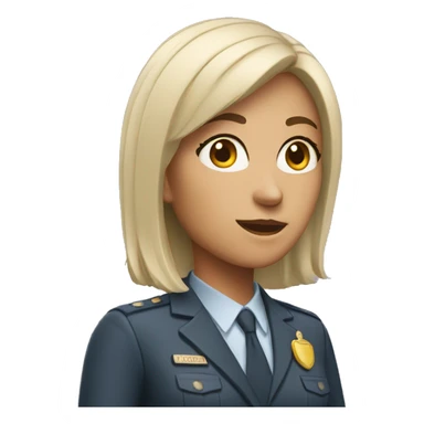 female support agent head sticker