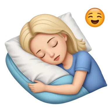 girl sleeping with snoring sound sticker