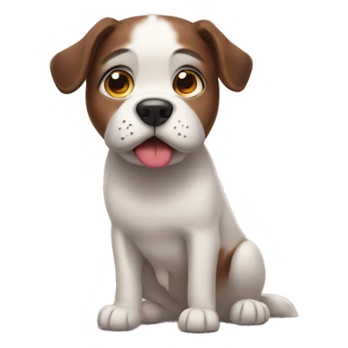  Not happy dog sticker