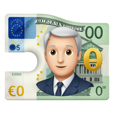 euro bill showing '0€' sticker
