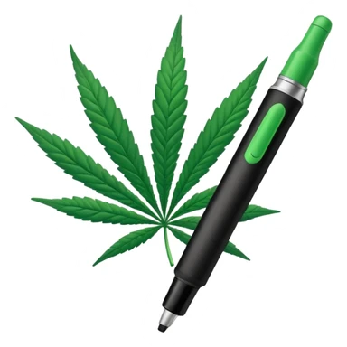 permanent marker with cannabis leaf sticker