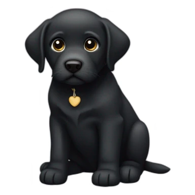 Un doudou bébé labrador noir sticker