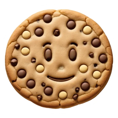 Two middle fingers inside the cookie sticker