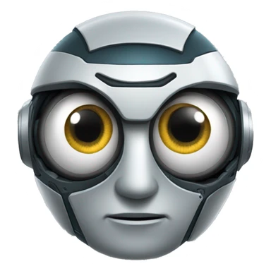 Robot ojos cansados sticker