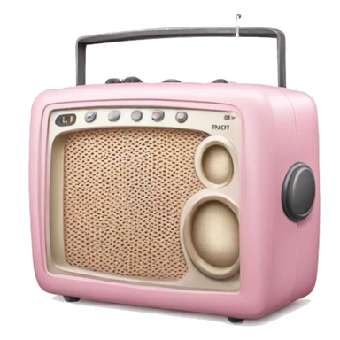 Light pink radio sticker