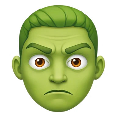 Man green with jealousy  sticker