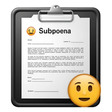 Go get a fucking subpoena sticker
