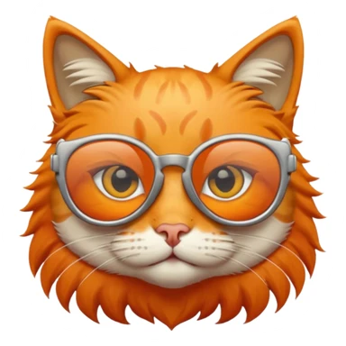 Cat wearing cooling glass 😎😺 sticker
