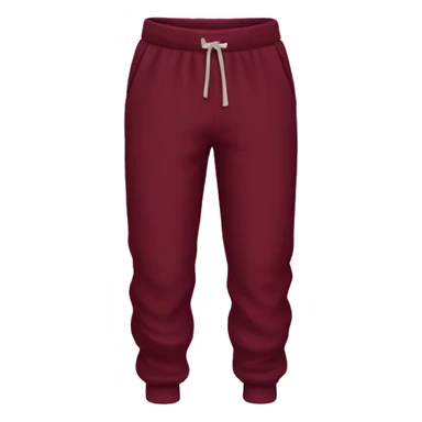 Burgundy sweatpants sticker