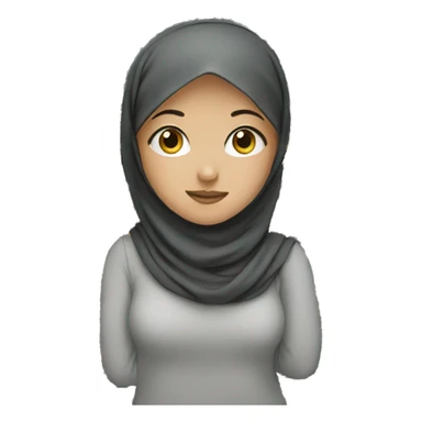 Girl with hijab  sticker