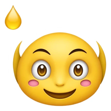 Crea una emoji felice e stanca  sticker
