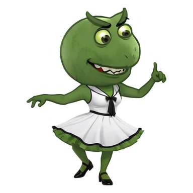 Evil female dance school teacher sticker