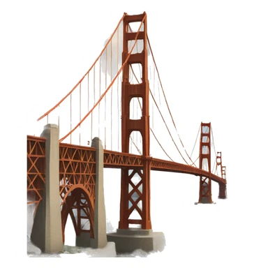 San francisco golden bridge sticker