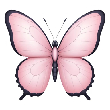 Pastel pink oracle card with a white butterfly sticker