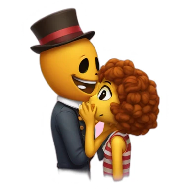 freddy kissing chica sticker