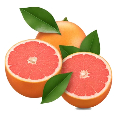 Two Grapefruit’s with leaves sticker