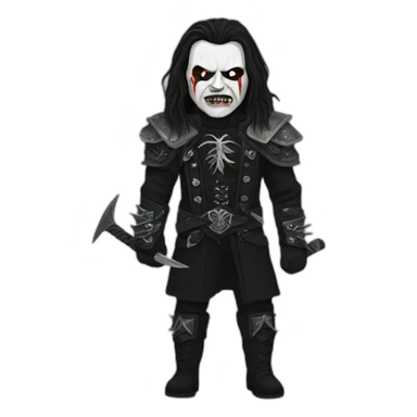 norwegian black metal man sticker