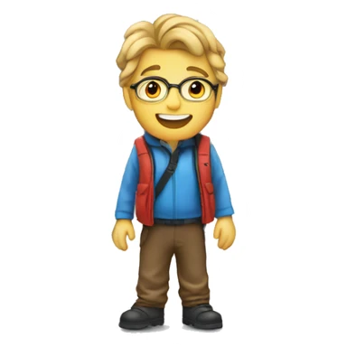 a person infront of the matterhorn mountain sticker