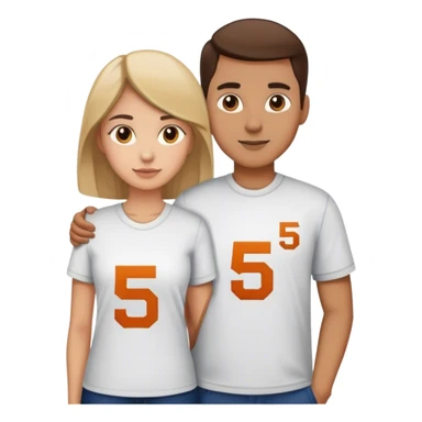 Keep this couple and add 56 to their shirts. Go back to the last couple  sticker