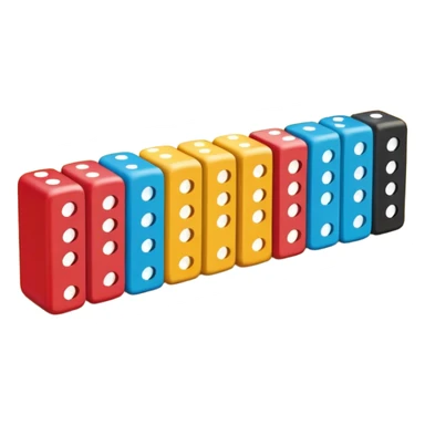 colorful Domino pieces sticker