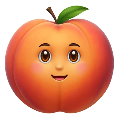 Peach sticker