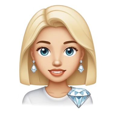 😬 with diamond grill sticker