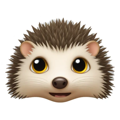 hedgehog AND "missing eye" sticker