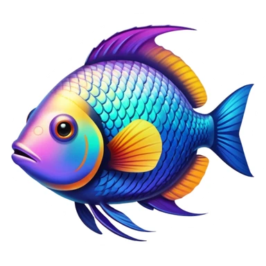 tropical fish sticker