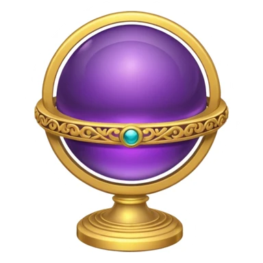 Orb of Command — purple sphere + golden ring sticker