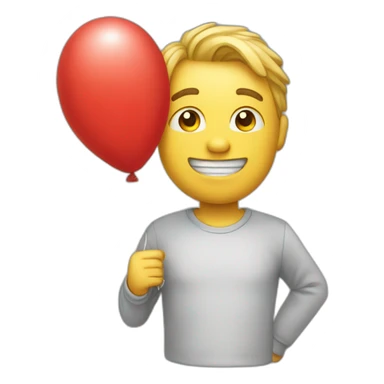 Emoji balon'dor sticker