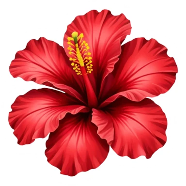 colorful hibiscus flower sticker