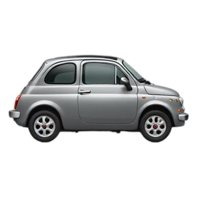 Grey Fiat sticker