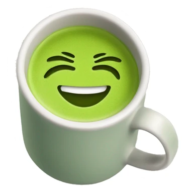 matcha tea in a mug sticker