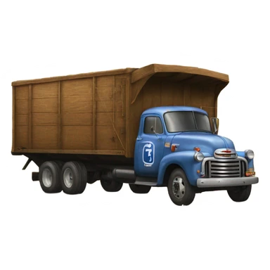 Old Chevrolet grain truck sticker