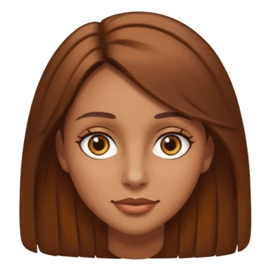 Tan skinned woman with brown hair hazel colored eyes. sticker