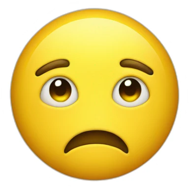 Yellow round mysterious face ambiguous  sticker