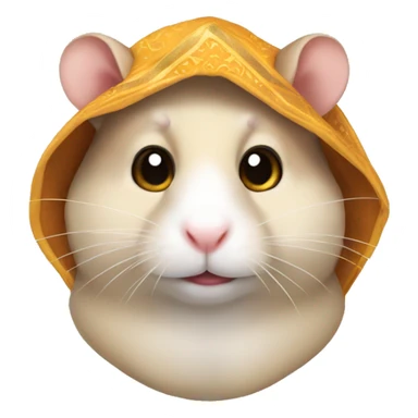 arab male costume hamster head sticker