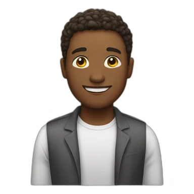 white man saying thank you sticker