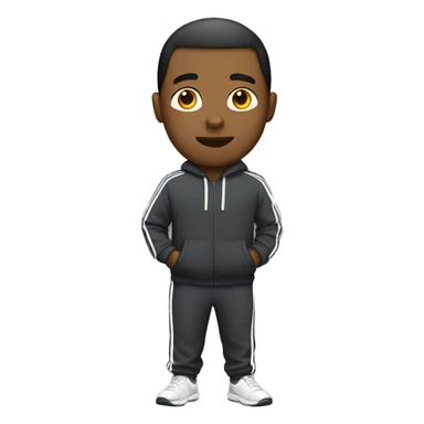 a guy wearing a tracksuit sticker